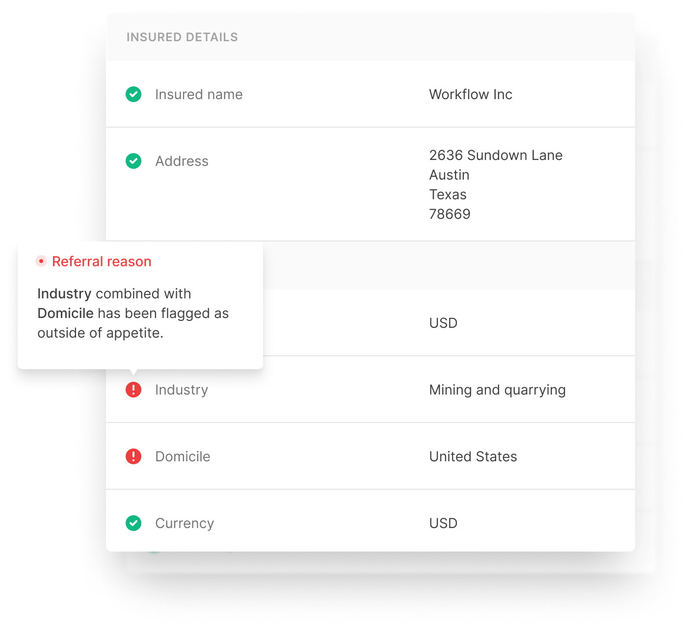 Screenshot of artificial's broker tool user interface